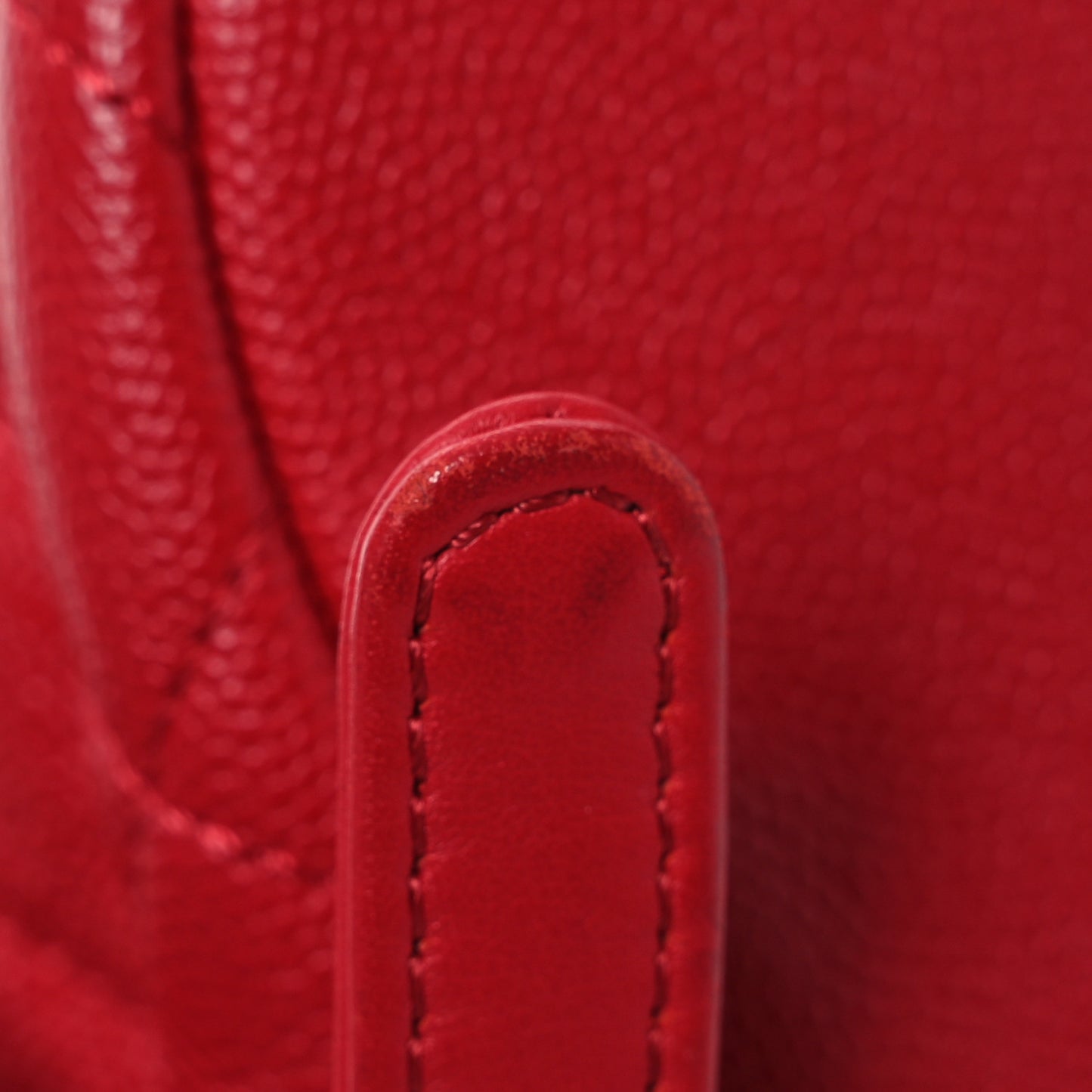 Caviar Quilted Filigree Backpack Red