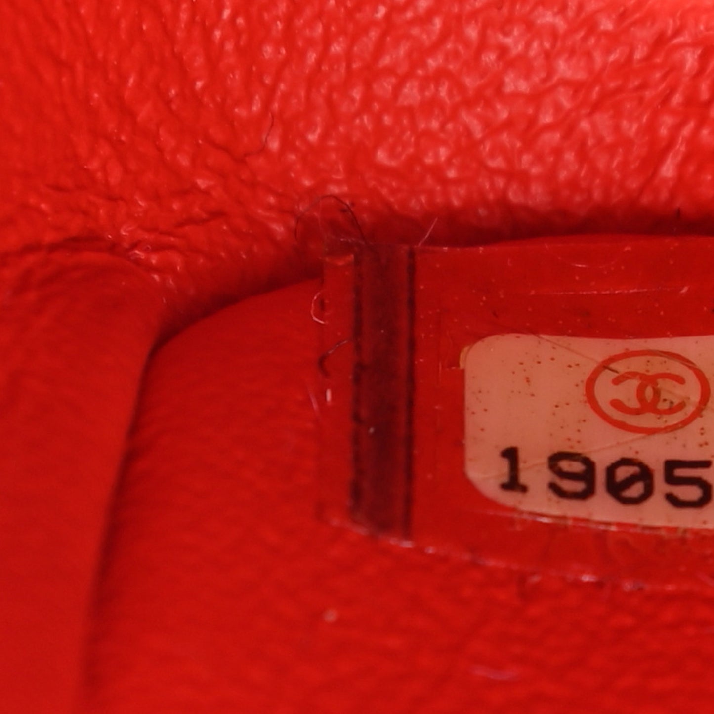 Patent Quilted Mini Square Flap Red