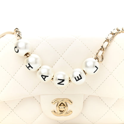 Chanel Lambskin Quilted Mini My Precious Flap White 8 of 11