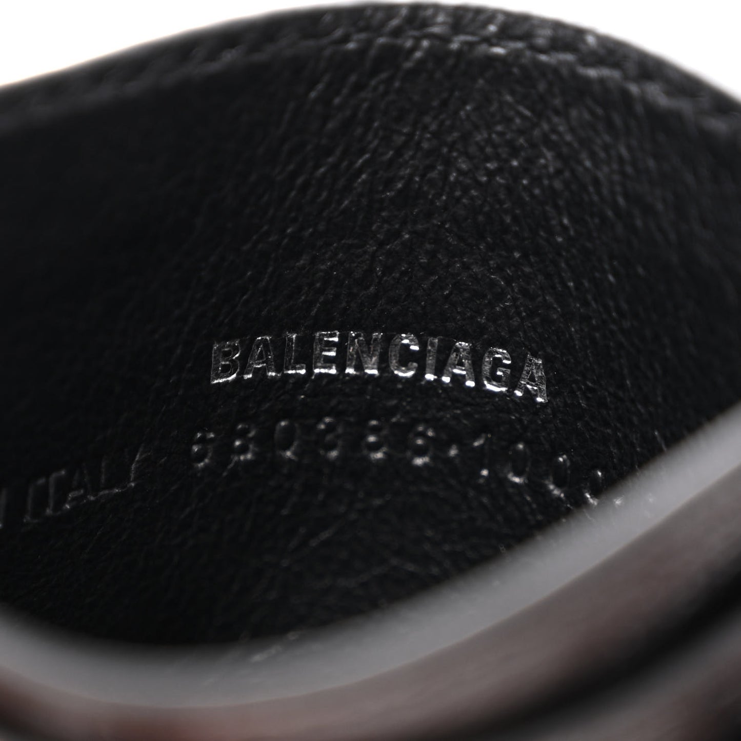 X BALENCIAGA BB Monogram Web Ophidia Card Holder Black
