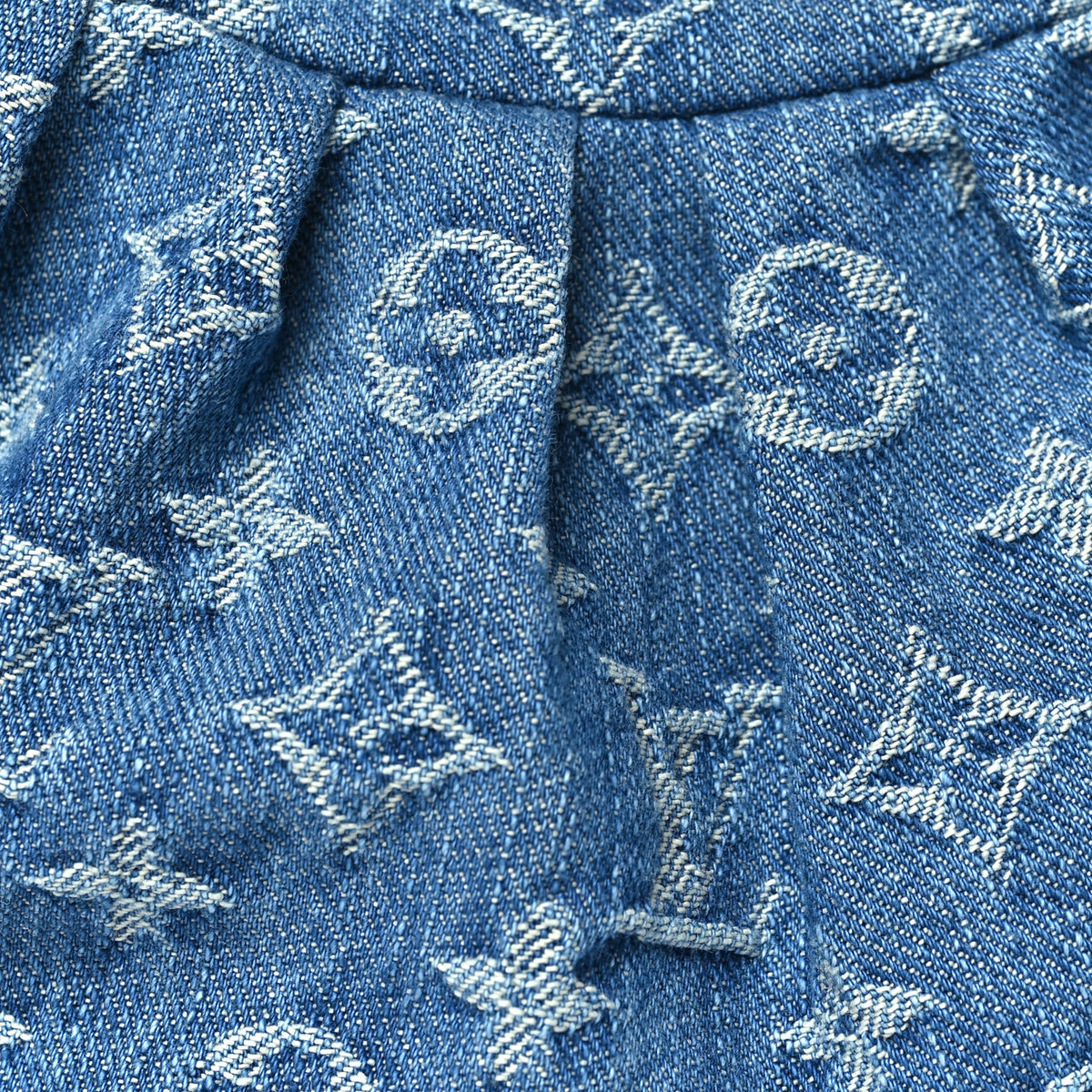 Louis Vuitton Monogram Denim Pochette Valley Blue 7 of 10