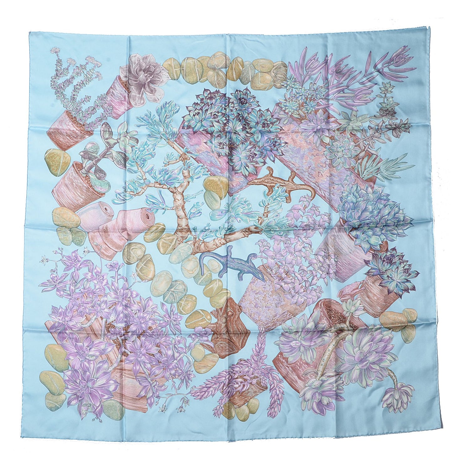 Silk Jardin Secret Scarf 90