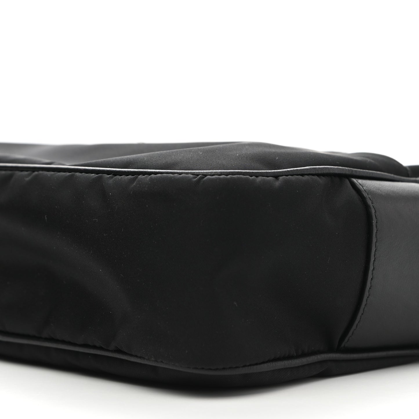 Tessuto Nylon Studded New Vela Shoulder Bag Black Fuoco