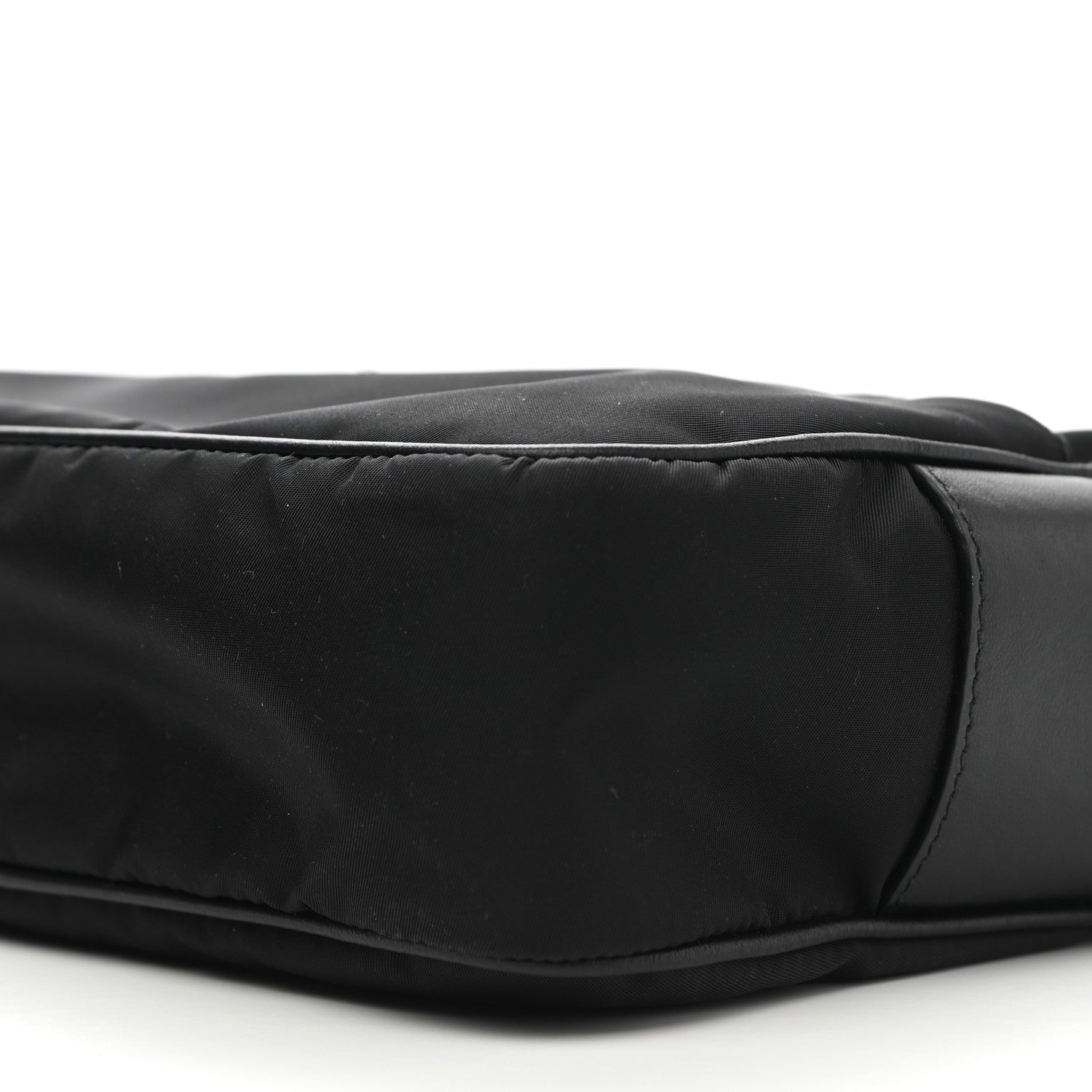 Prada Tessuto Nylon Studded New Vela Shoulder Bag Black Fuoco 10 of 10