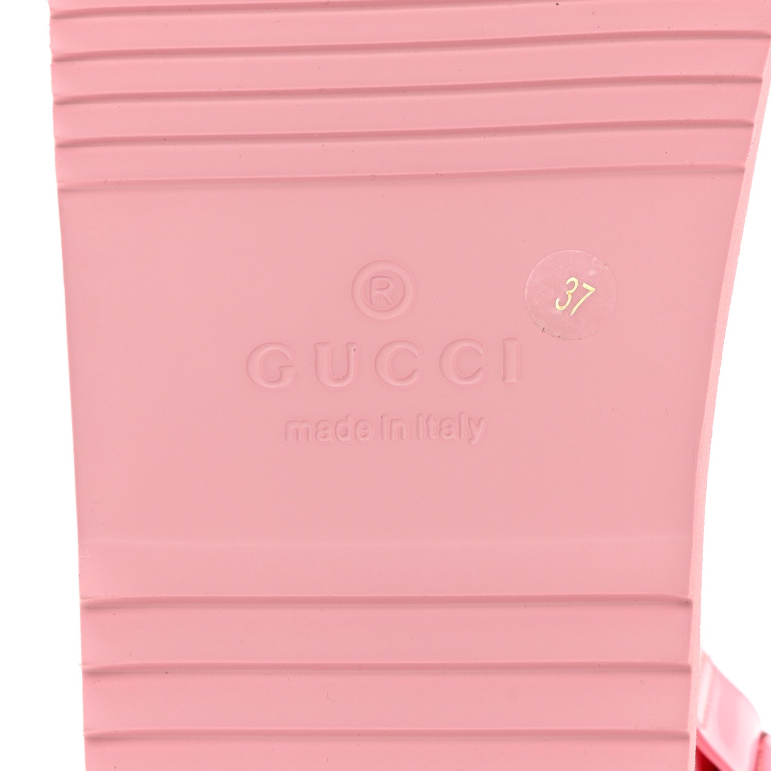Gucci Rubber Mini Double G Womens Isla Dad Sandals 37 Wild Rose 8 of 9