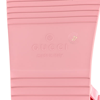Gucci Rubber Mini Double G Womens Isla Dad Sandals 37 Wild Rose 8 of 9