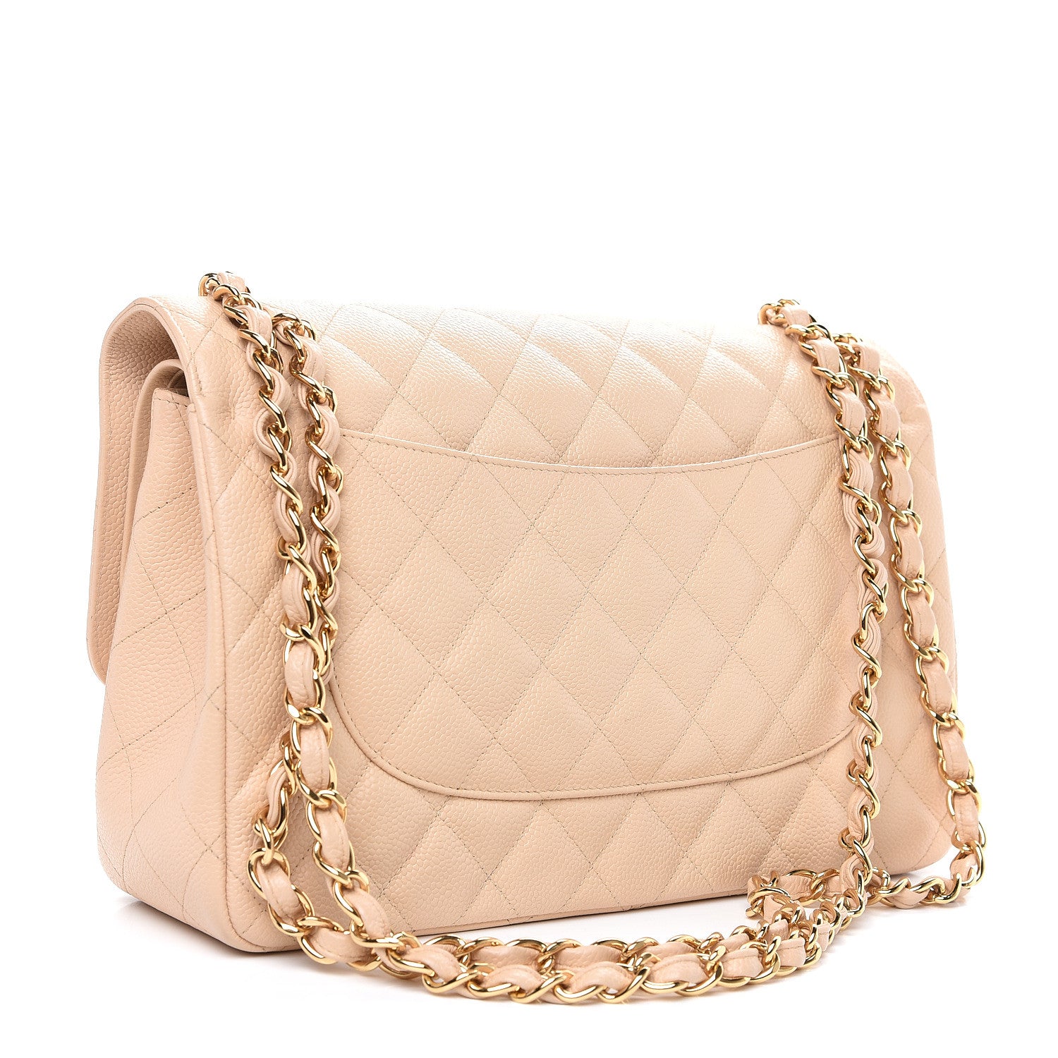 Chanel Caviar Quilted Jumbo Double Flap Beige Clair 2 of 11