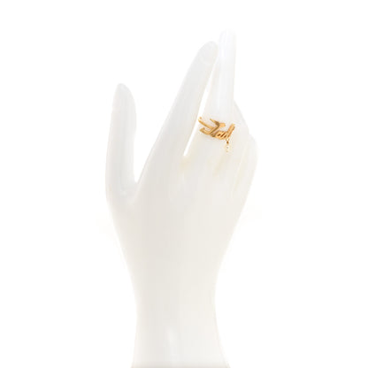 Christian Dior Metal Pearl J'Adior Ring L Gold 3 of 3