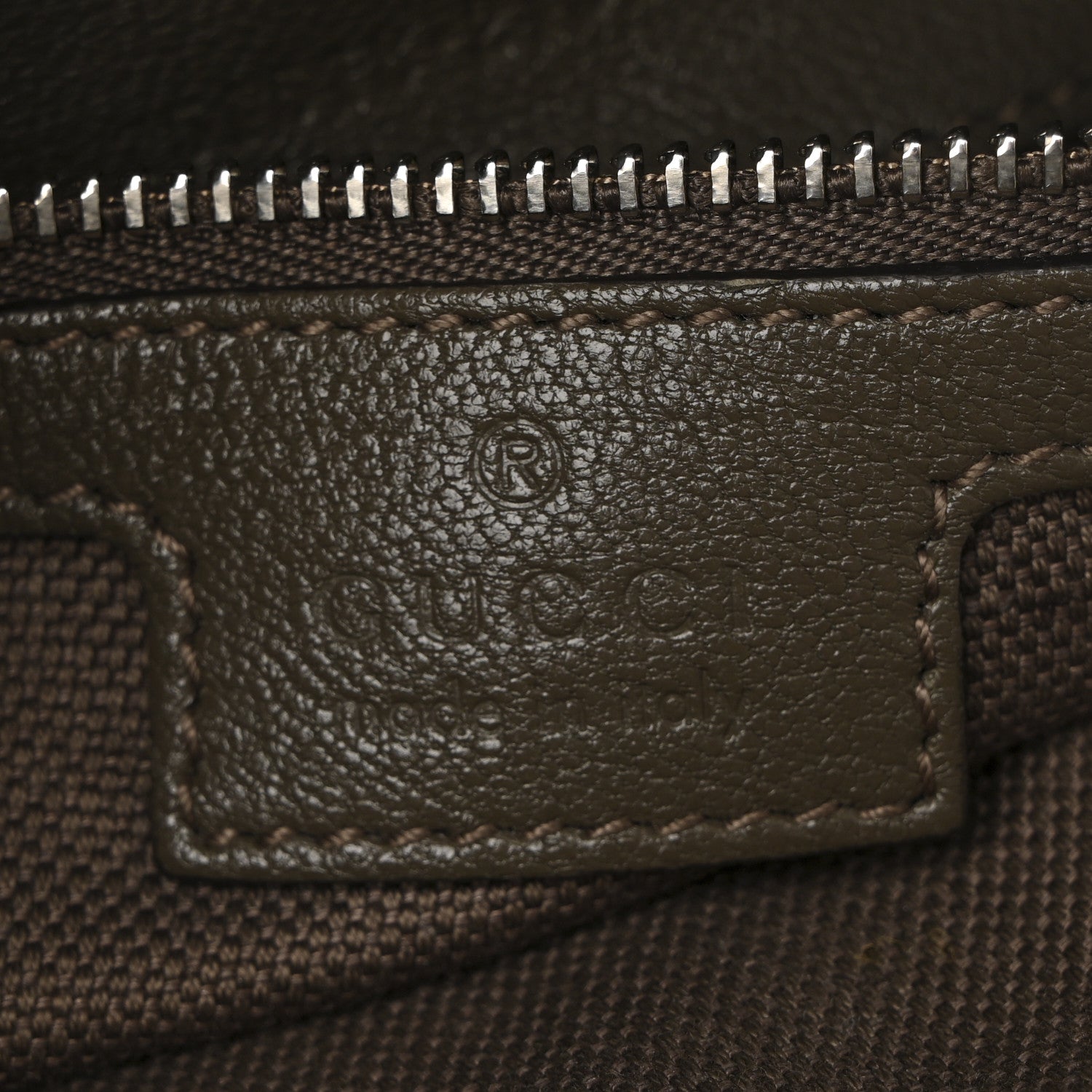 Gucci Sakai Be Green Calfskin Diagonal Stitched Small Blondie Tote Craclet Brown 6 of 11