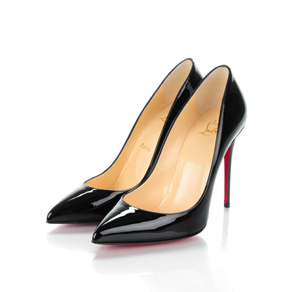 Christian Louboutin Patent Pigalle Follies 100 Pumps 38 Black 2 of 8