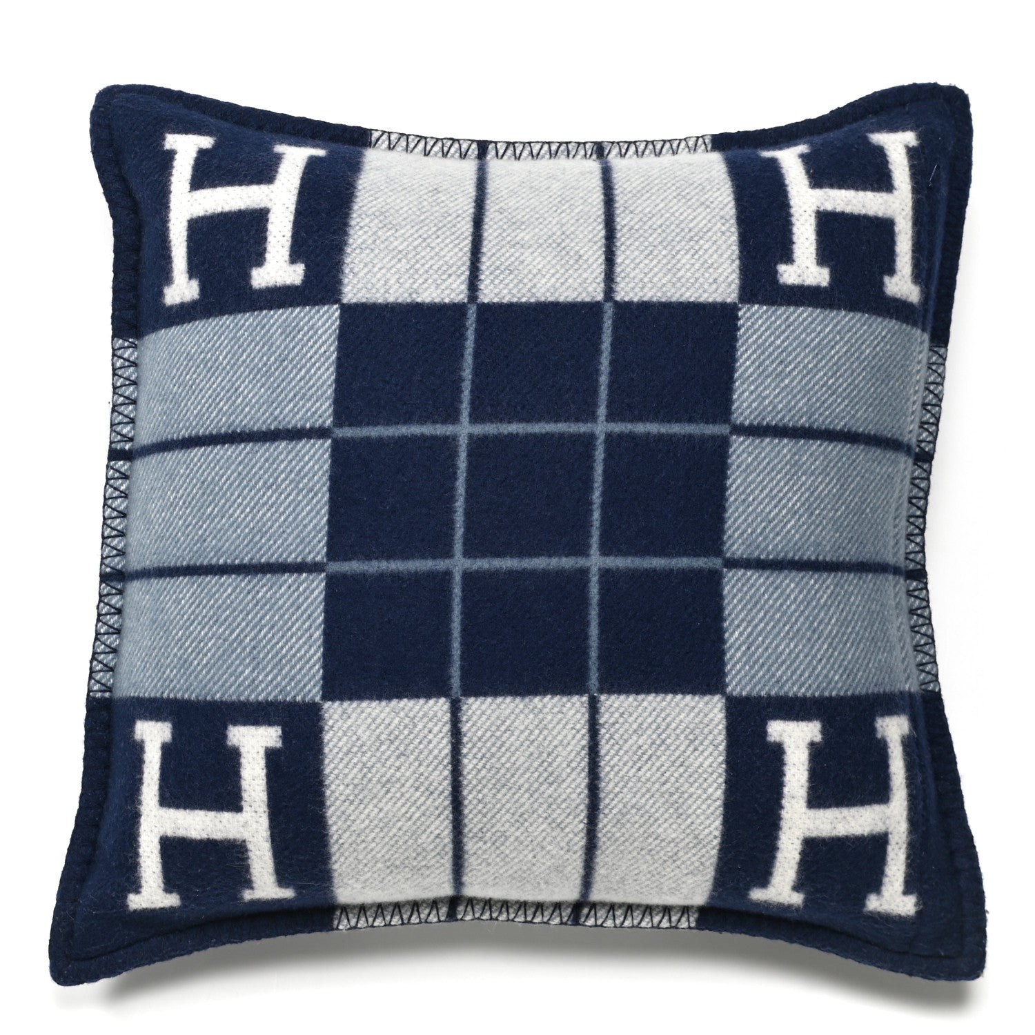 Hermes Wool Cashmere Avalon III Pillow PM Ecru Caban 2 of 3