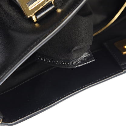 Fendi Vitello Glacier Small FF Tote Black 6 of 9