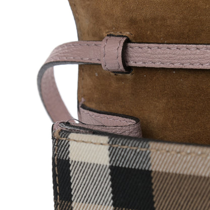 Burberry Derby Calfskin House Check Small Macken Crossbody Bag Pale Orchid 13 of 14