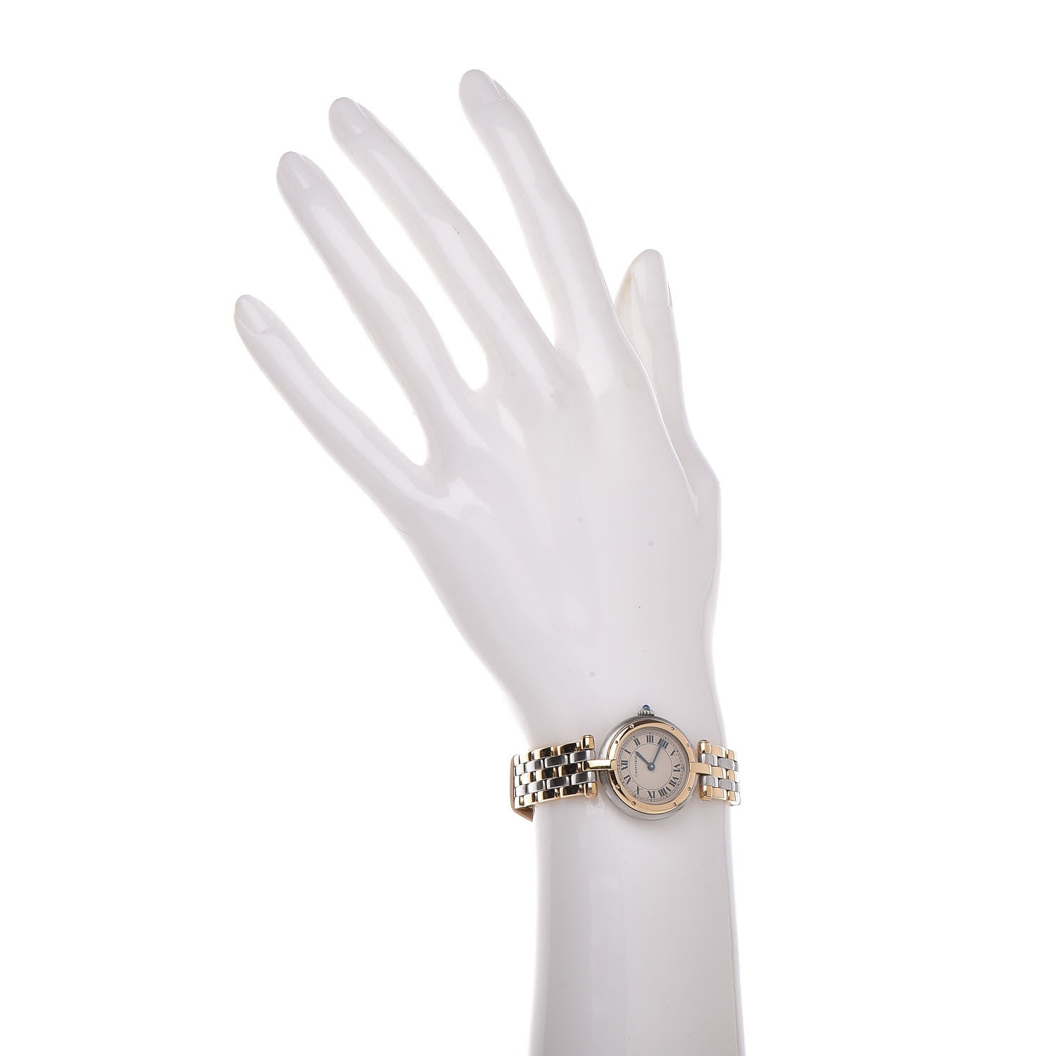 Cartier Stainless Steel 18K Yellow Gold 24mm Panthere Vendome Quartz Watch 2 of 7