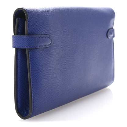 Hermes Epsom Kelly Longue Wallet Bleu Electrique 3 of 7