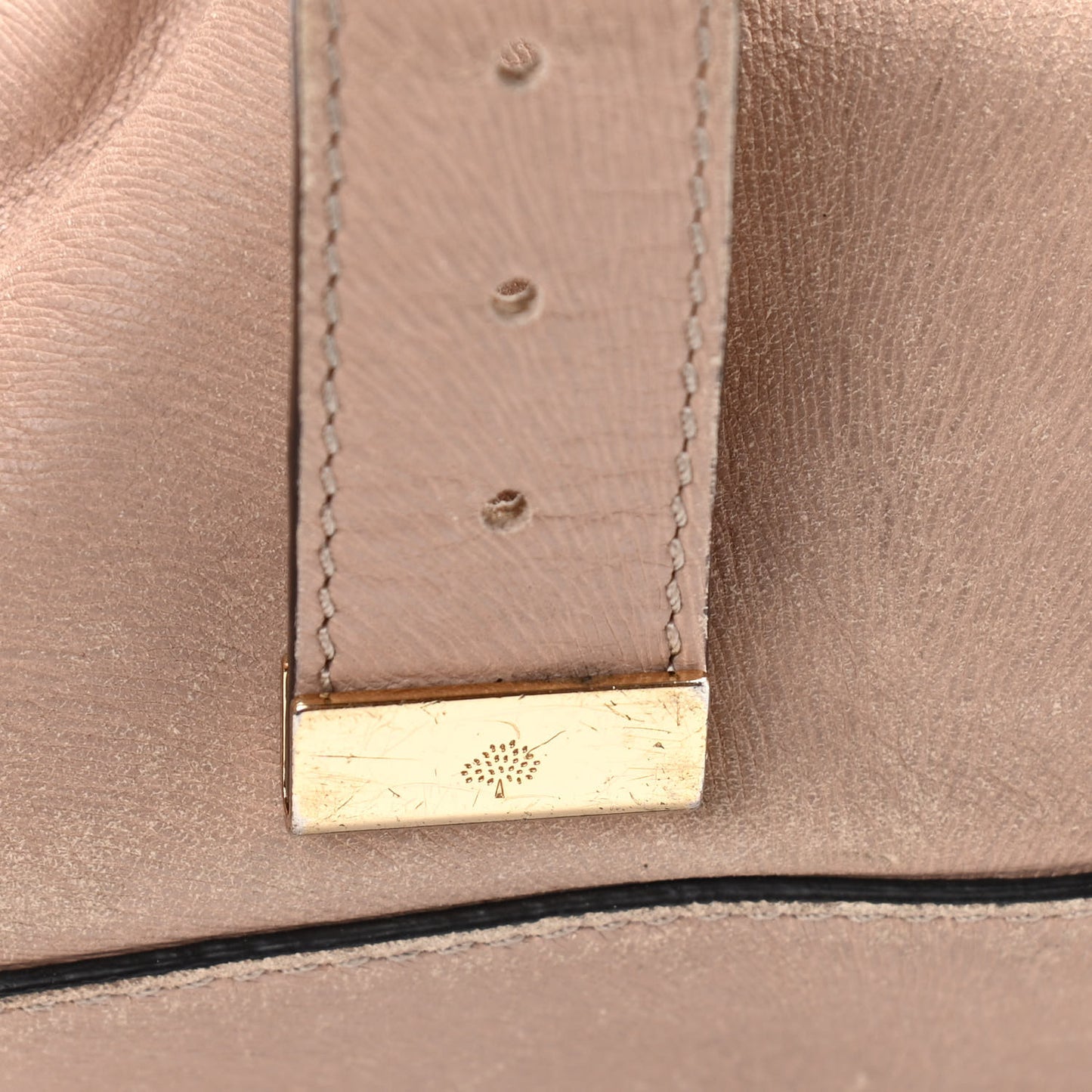 Soft Calf Fur Embossed Medium Alexa Pinky Mink