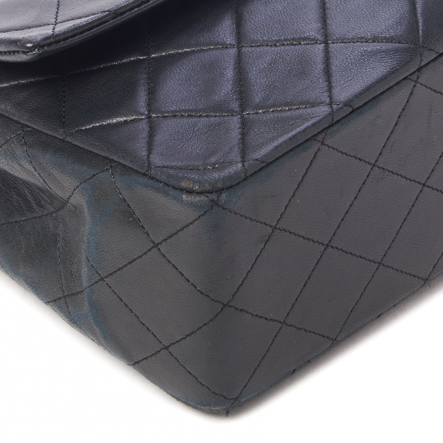 Chanel Lambskin Quilted Medium Single Flap Black 9 of 10