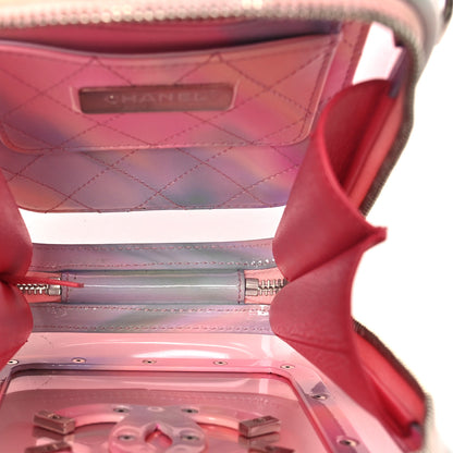Chanel PVC Patent Calfskin Patent Lambskin Vertical Vanity Case Pink 5 of 12