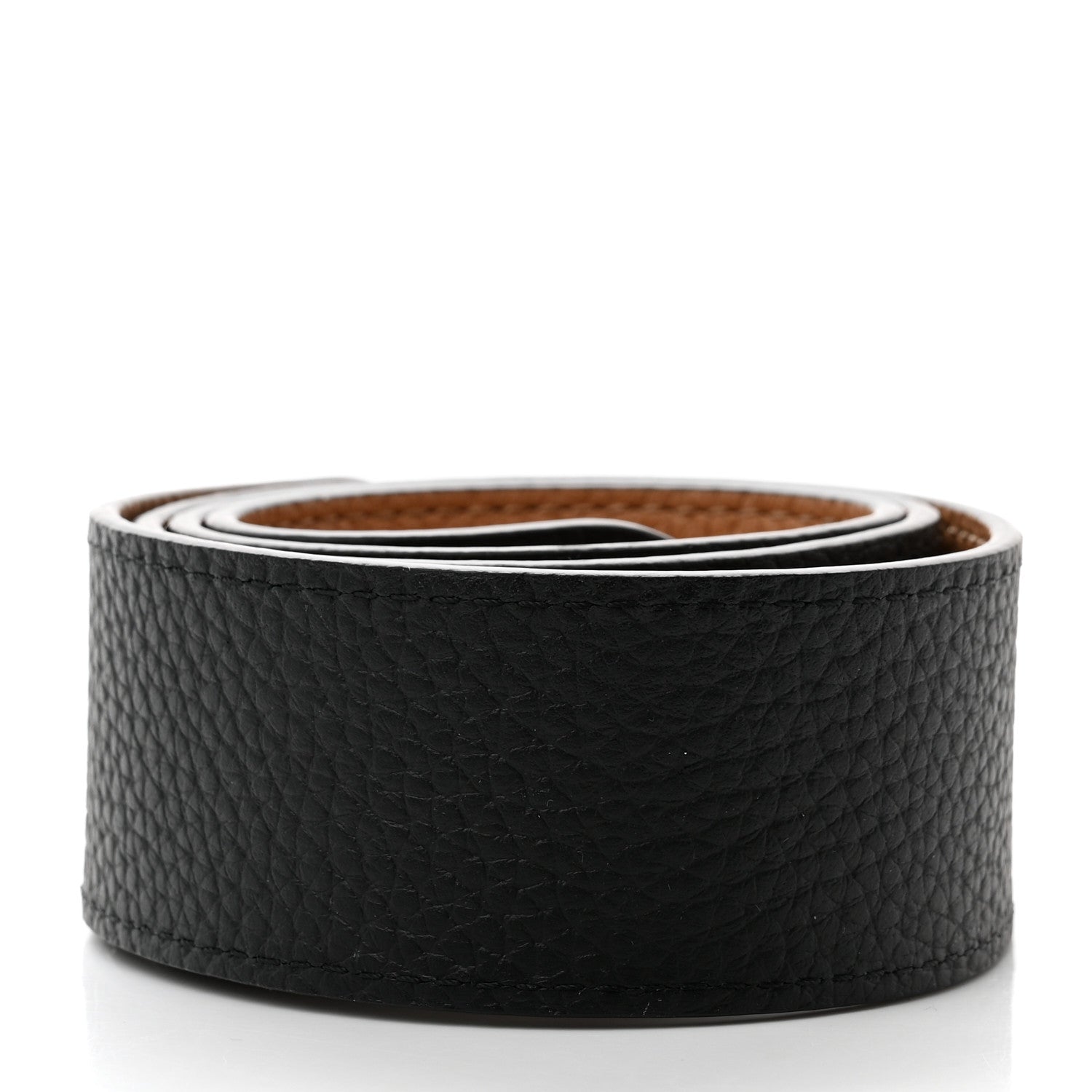 Louis Vuitton Taurillon Bandouliere Shoulder Strap Black Tan 2 of 3