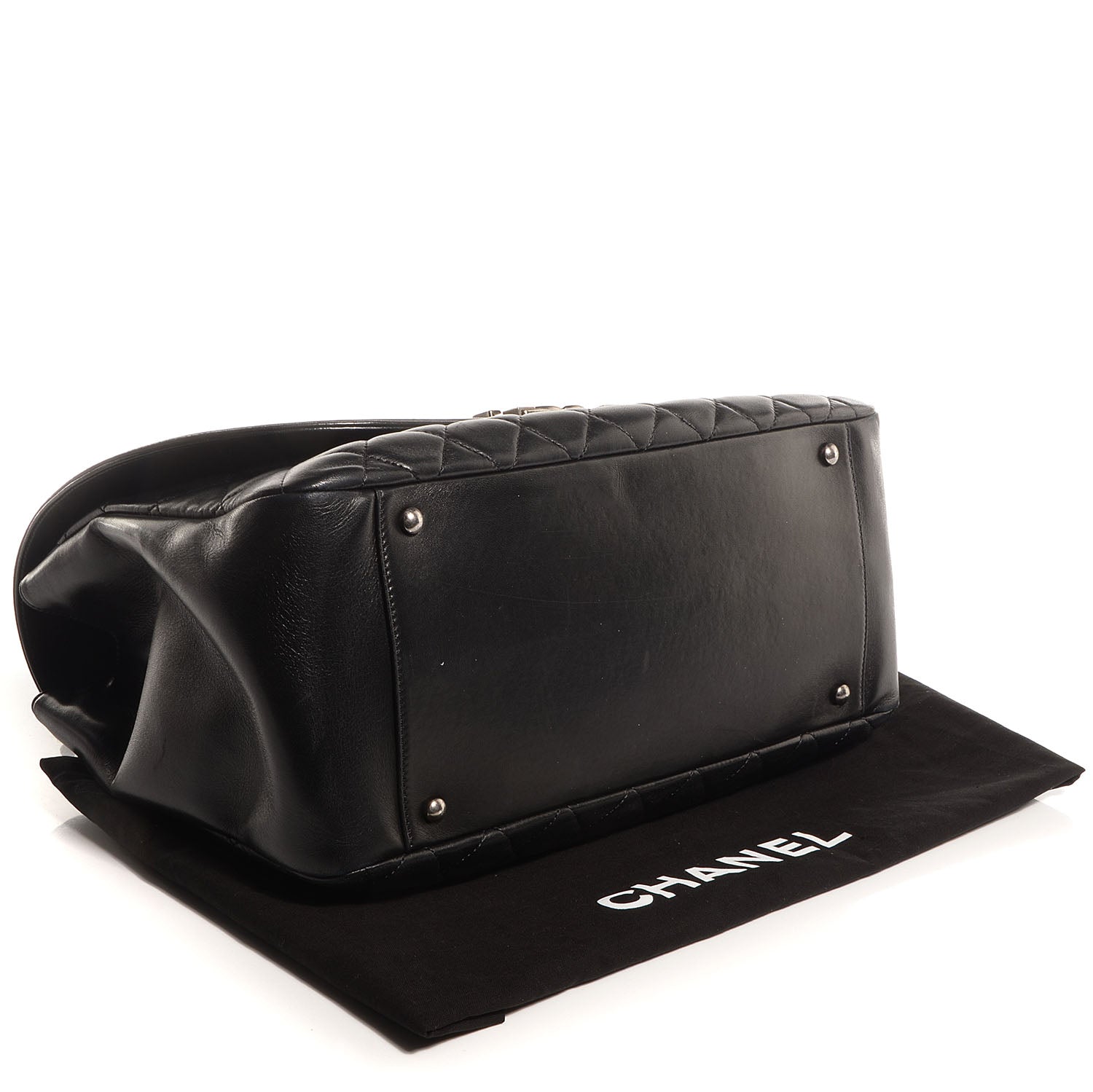 Chanel Lambskin Quilted Large Antik Boy Flap Black 4 of 8