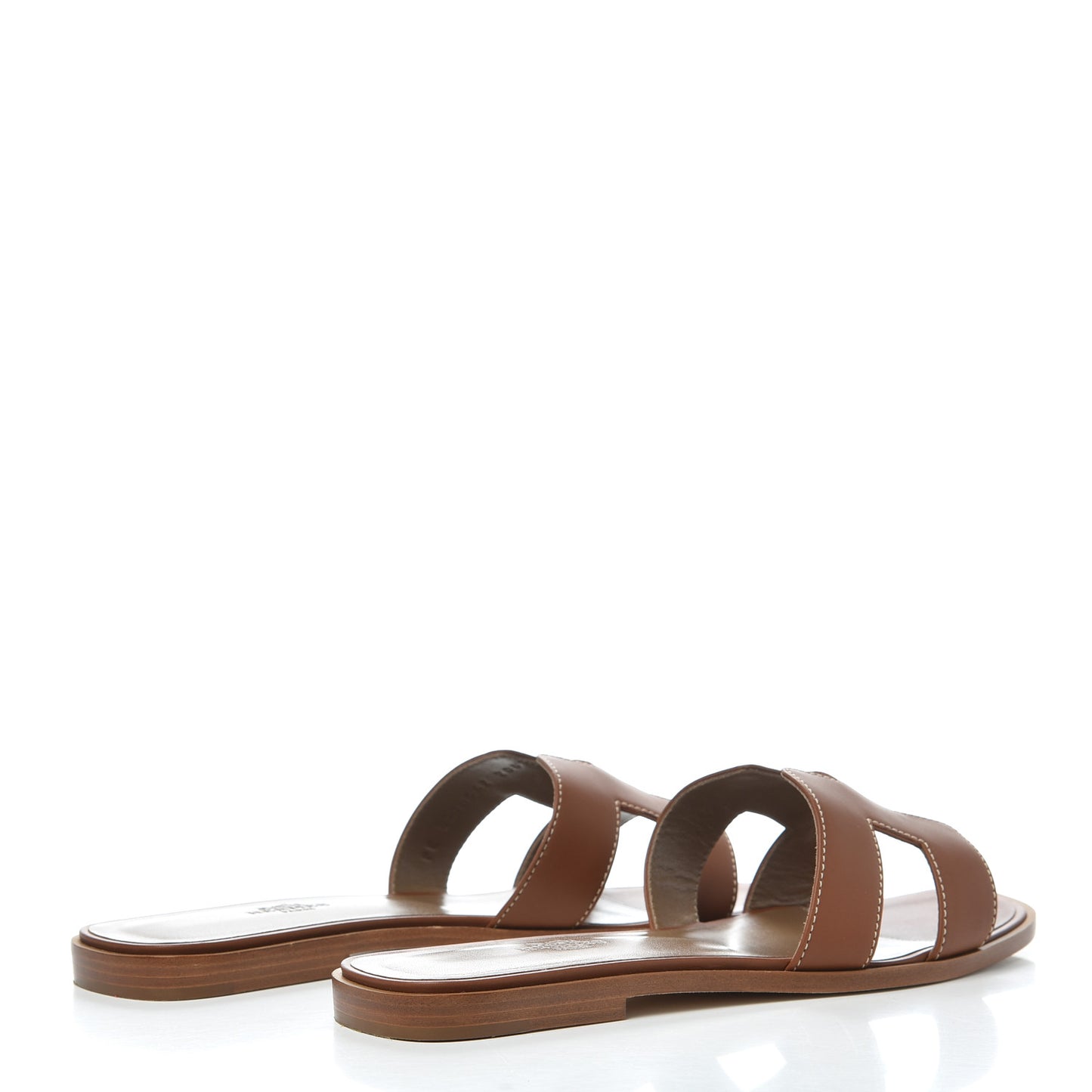 Box Calfskin Oran Sandals 39 Gold