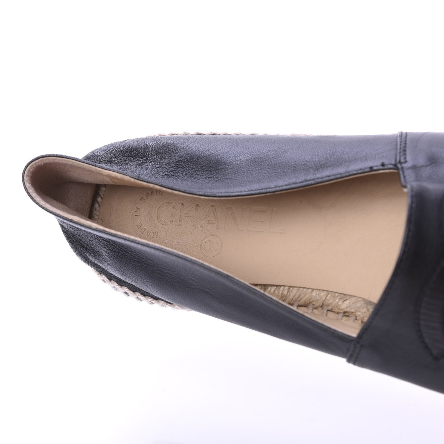 Chanel Lambskin CC Espadrilles 40 Black 7 of 11