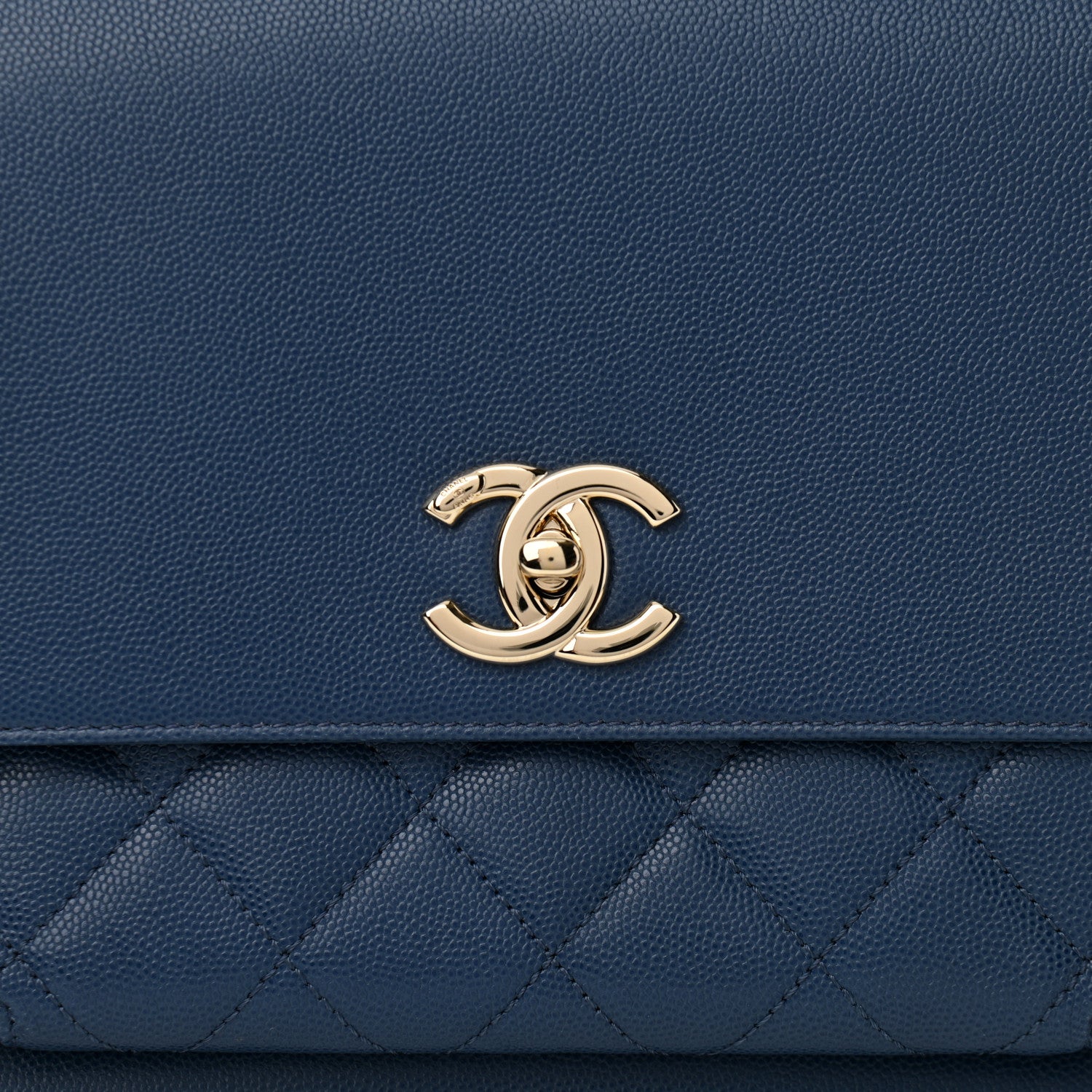 Chanel Caviar Quilted Large Business Affinity Flap Blue 8 of 11