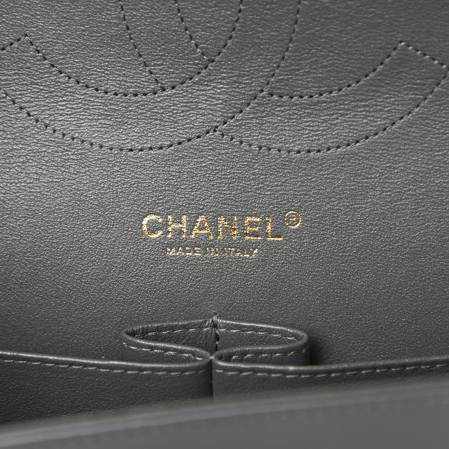 Chanel Lambskin Quilted Jumbo Double Flap Grey 6 of 11