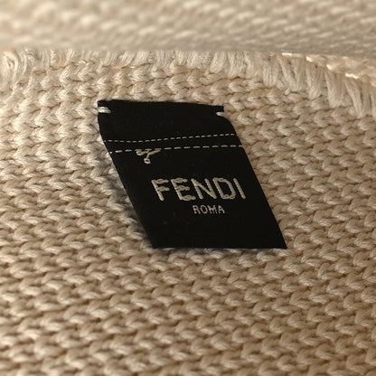Fendi Fabric Crochet Vitello Grace Small Croissant Hobo Uovo 5 of 7