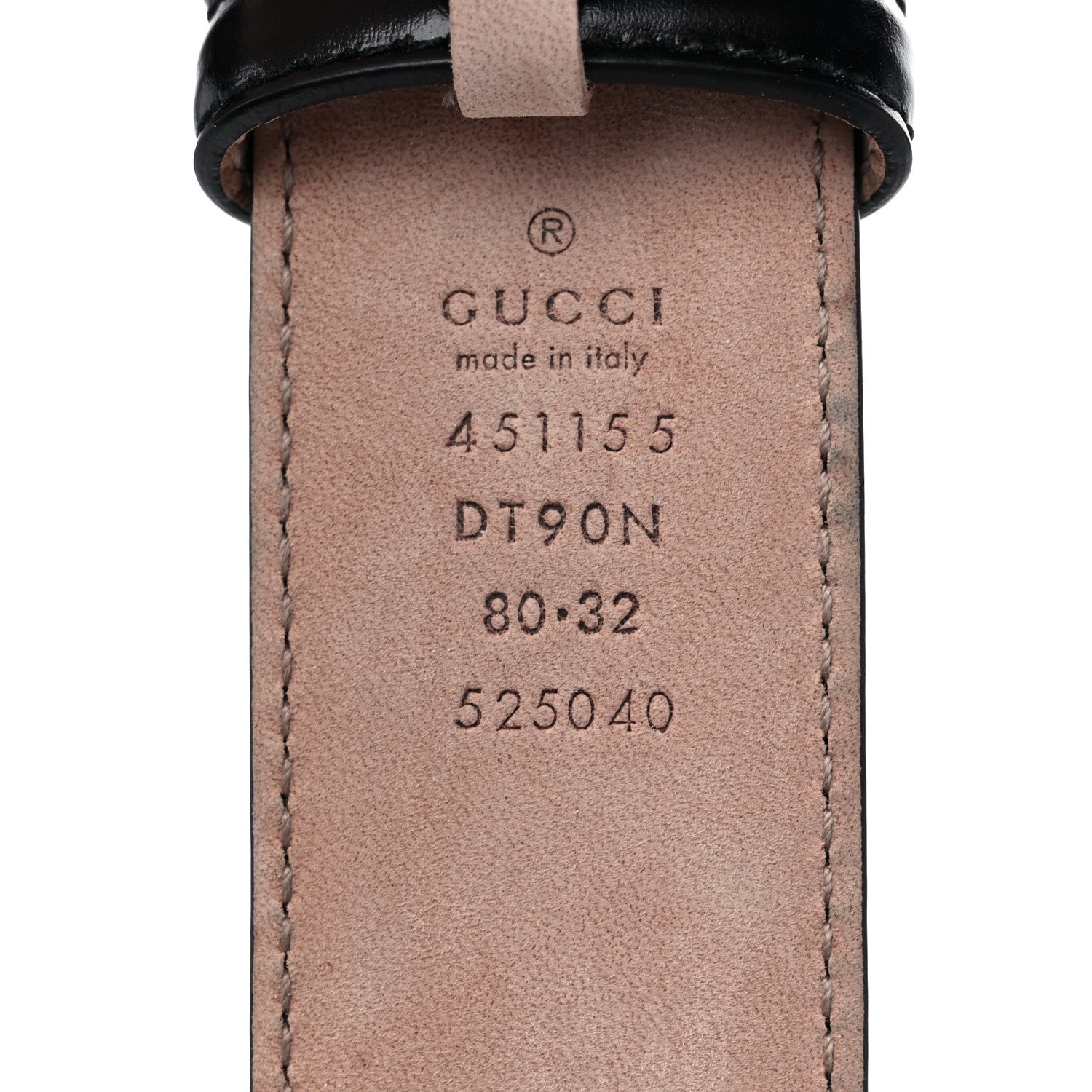 Gucci Lisse Calfskin Dionysus 35mm Belt 80 32 Black 3 of 6