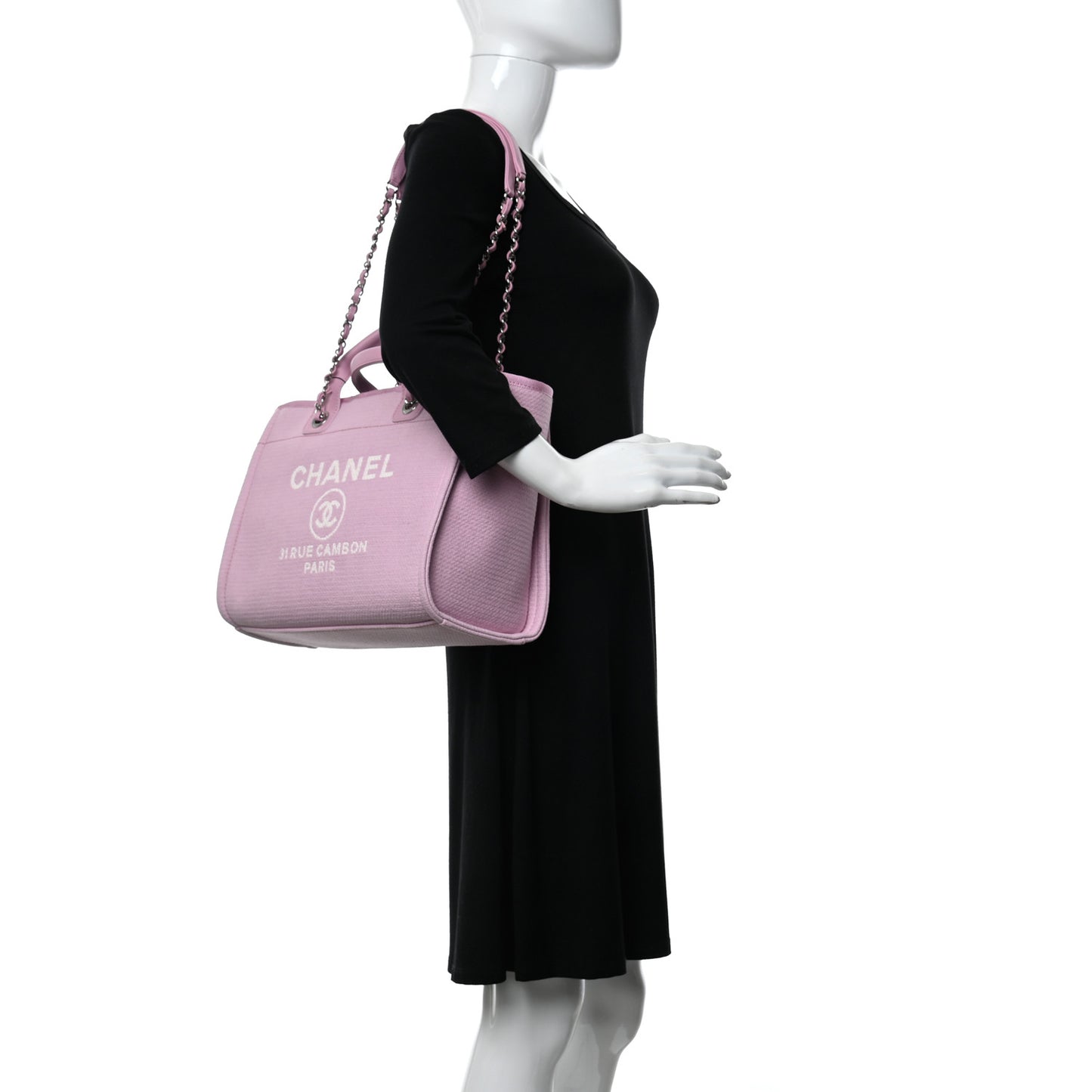 Mixed Fibers Small Deauville Tote Pink