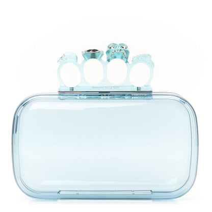 Alexander McQueen Resin Knuckle Clutch Pale Blue 1 of 12