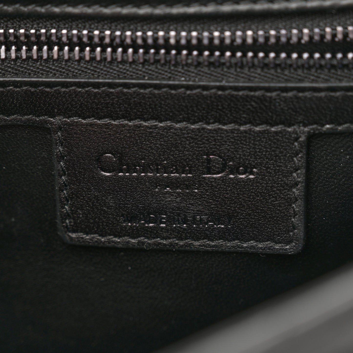 Calfskin Macrocannage Medium Caro Bag Black