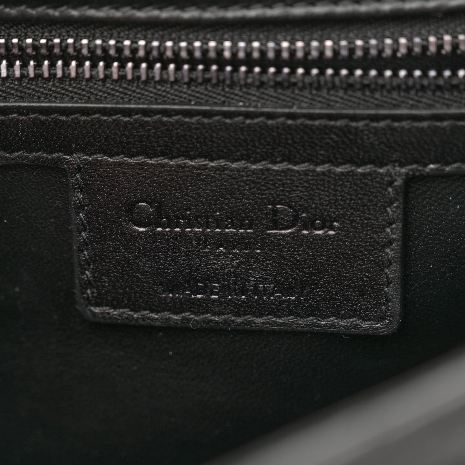 Christian Dior Calfskin Macrocannage Medium Caro Bag Black 6 of 14