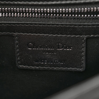 Christian Dior Calfskin Macrocannage Medium Caro Bag Black 6 of 14