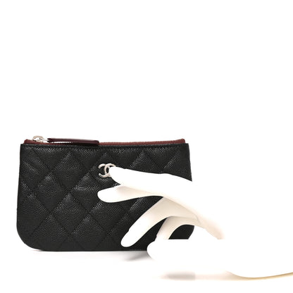 Chanel Caviar Quilted Small Cosmetic Case Black 2 of 8