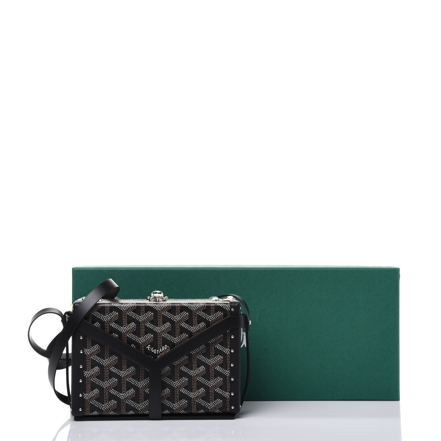 Goyard Goyardine Minaudiere Trunk Bag Black 11 of 11