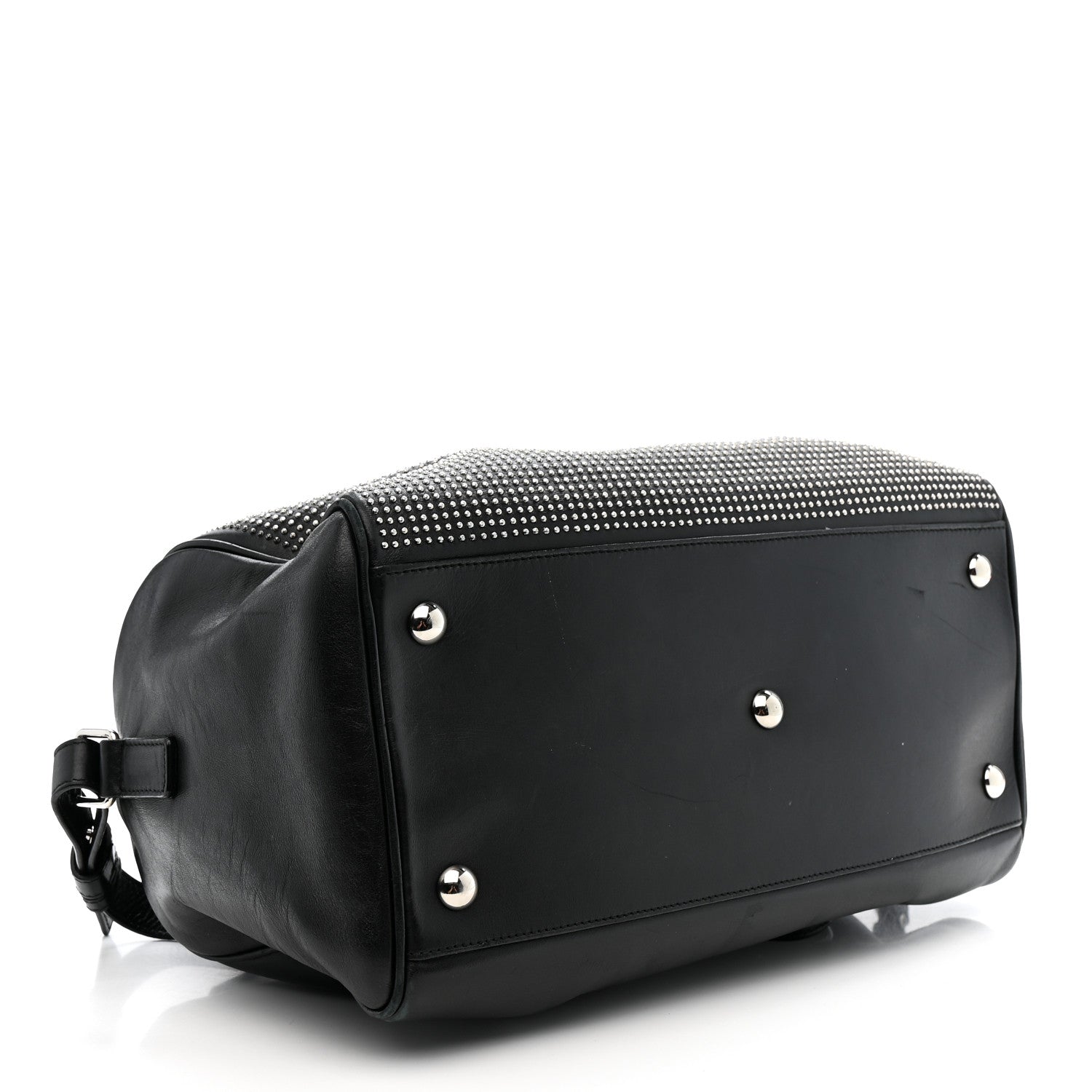 Saint Laurent Calfskin Studded Classic Duffle 6 Black 4 of 16
