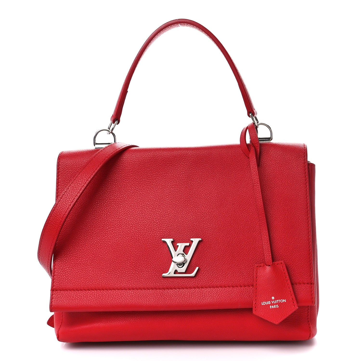 Louis Vuitton Soft Calfskin Lockme II Top Handle Rubis 1 of 18