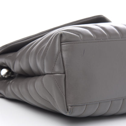 Saint Laurent Calfskin Y Quilted Monogram Medium Loulou Chain Satchel Asphalt 8 of 16