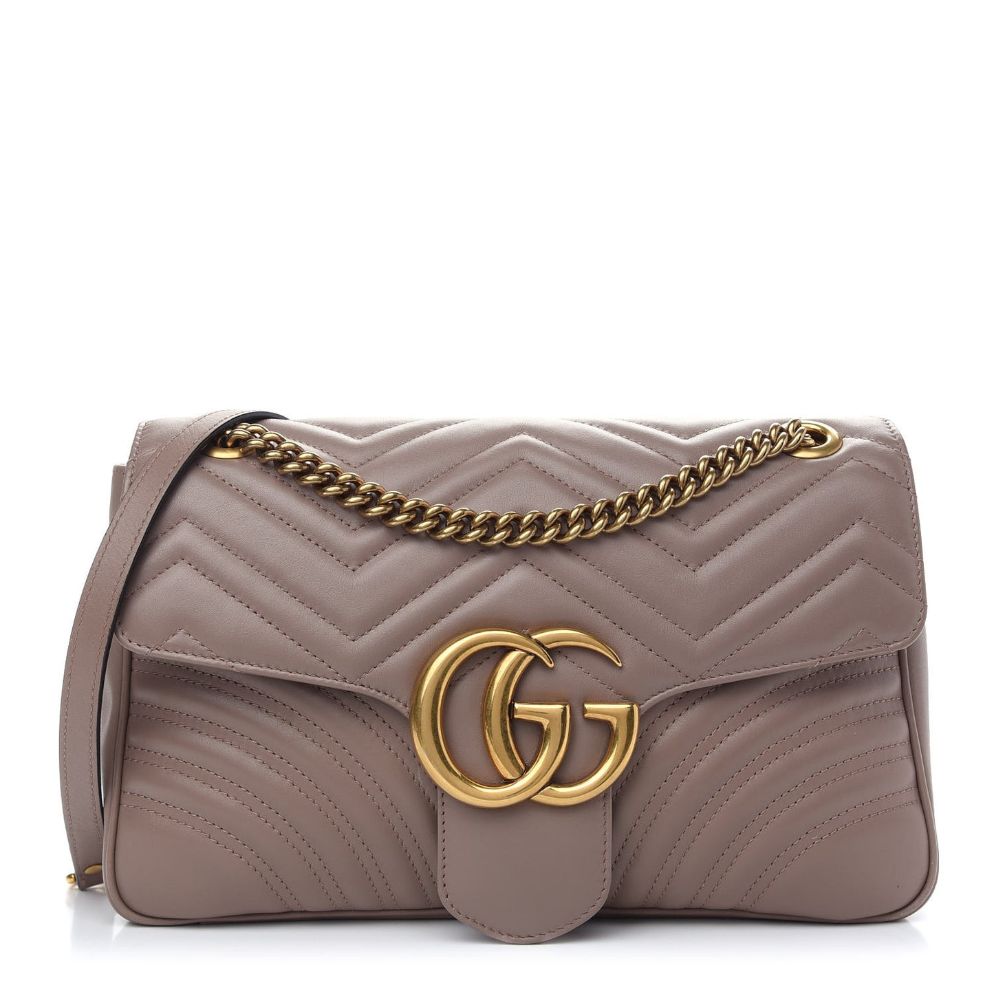 Calfskin Matelasse Medium GG Marmont Shoulder Bag Porcelain Rose