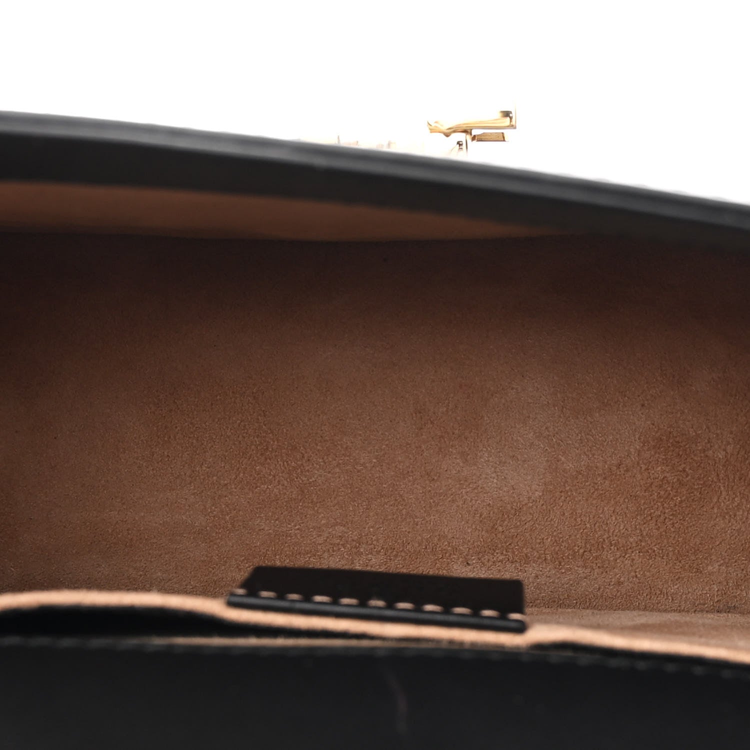 Gucci Calfskin Mini Sylvie Chain Shoulder Bag Black 5 of 10