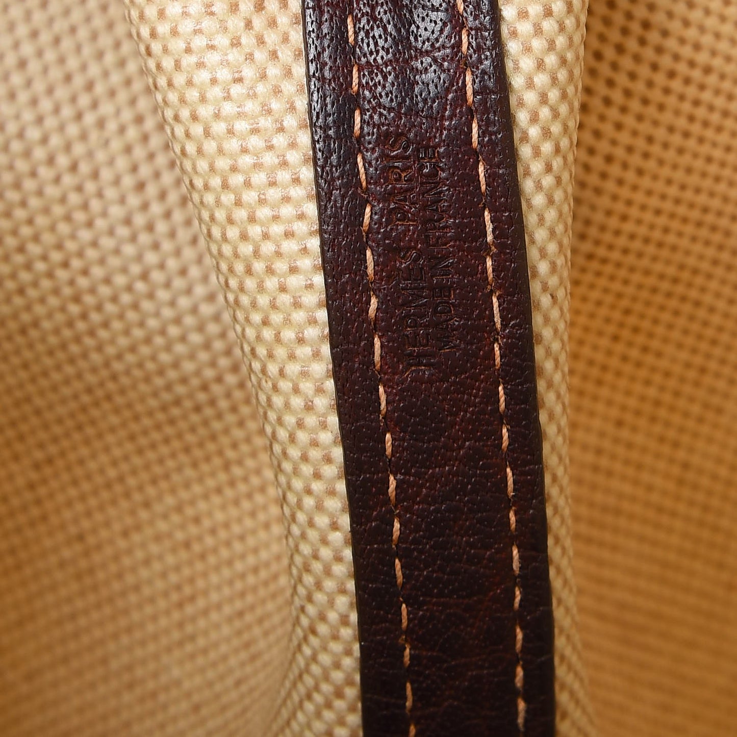 Buffle Gala Toile Garden Party 36 MM Tote Bag Marron Fonce