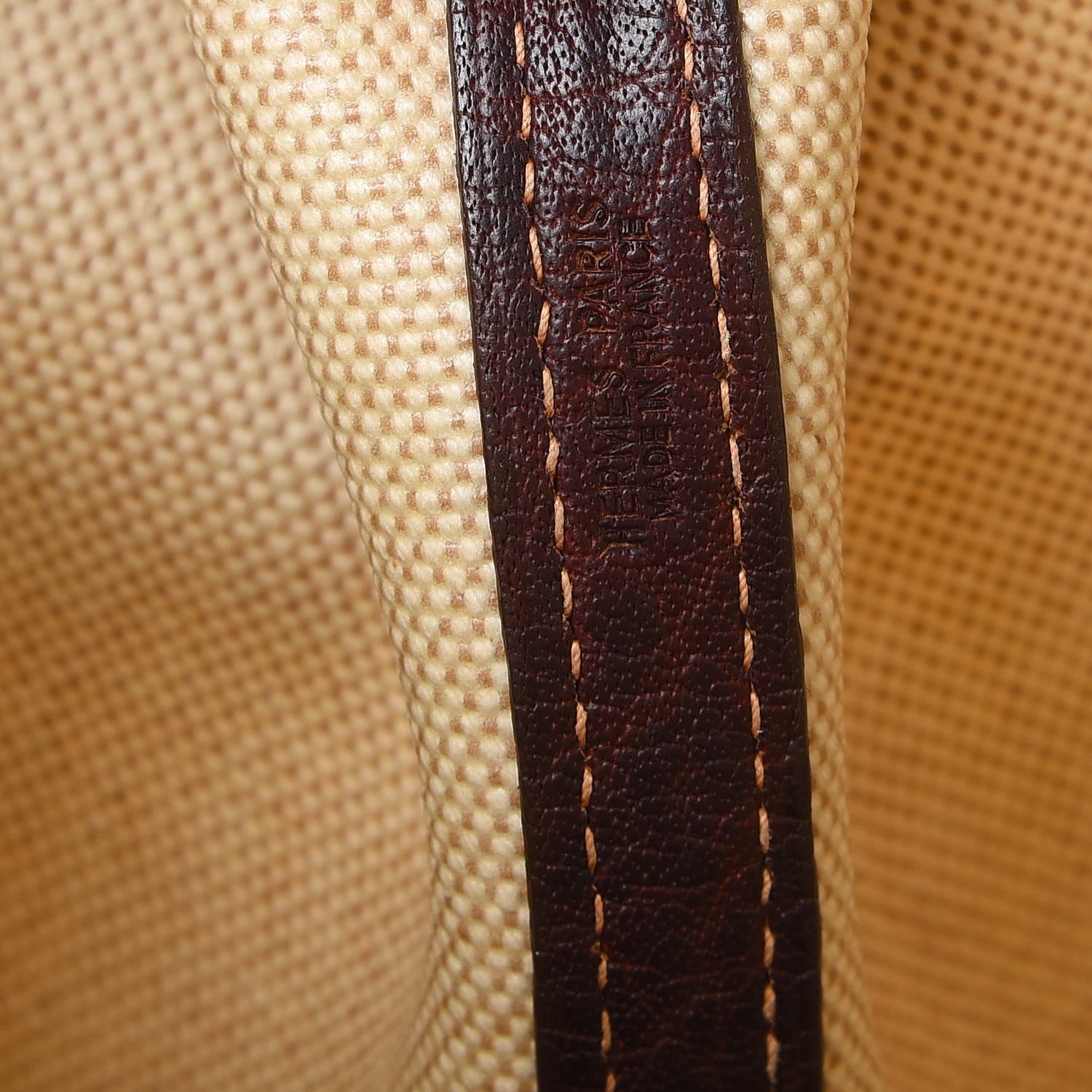Hermes Buffle Gala Toile Garden Party 36 MM Tote Bag Marron Fonce 6 of 17