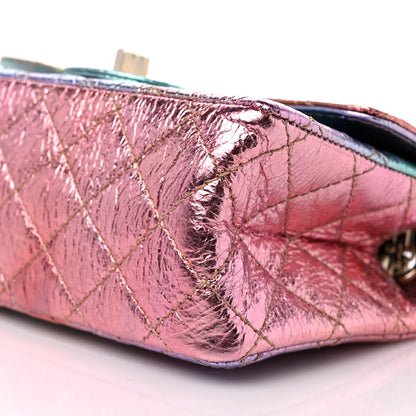 Chanel Metallic Goatskin Quilted Mini 2.55 Reissue Flap Multicolor 9 of 9