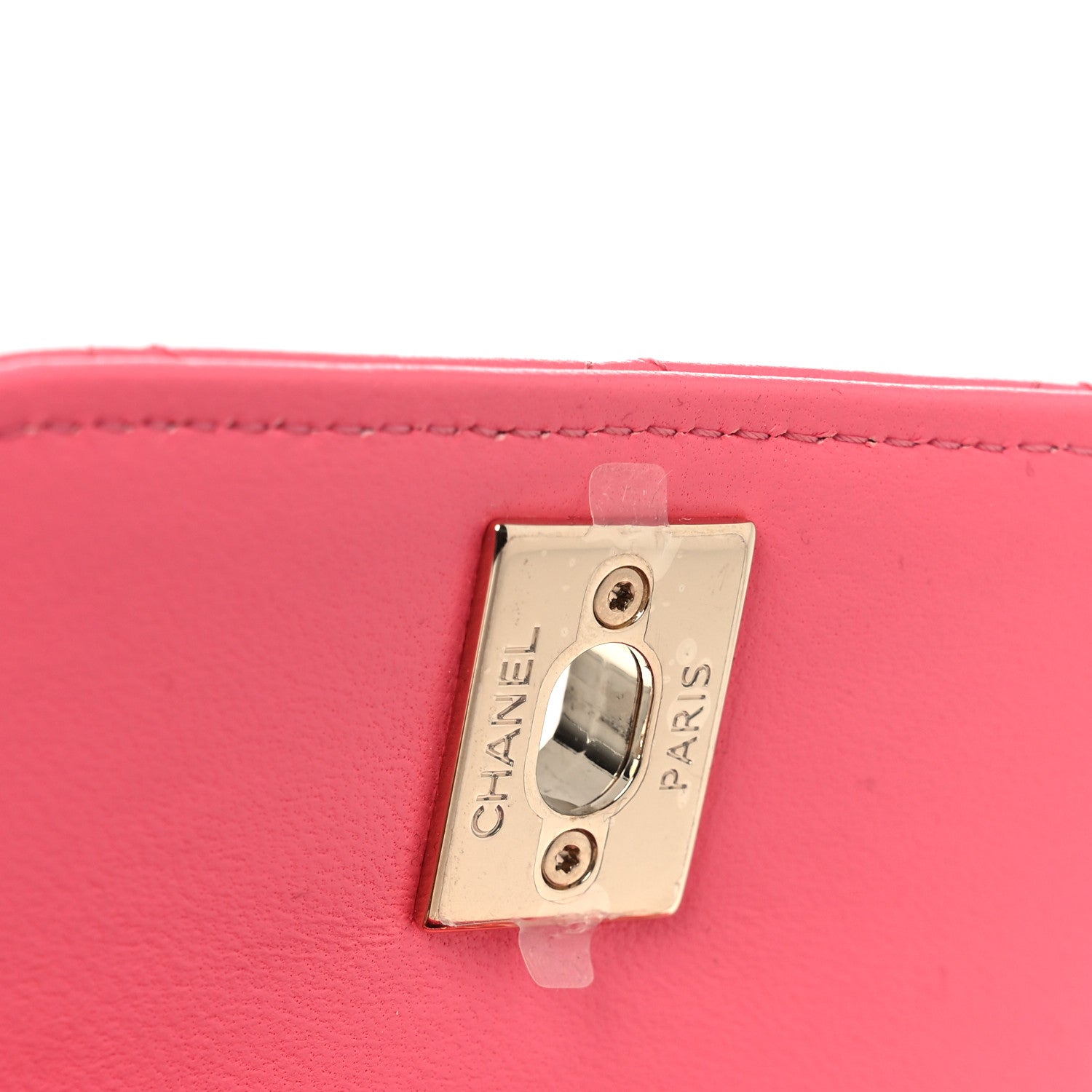 Chanel Lambskin Quilted Mini Trendy CC Chain Wallet Pink 13 of 14