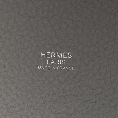 Hermes Taurillon Clemence Picotin Lock 18 PM Gris Perle 6 of 11