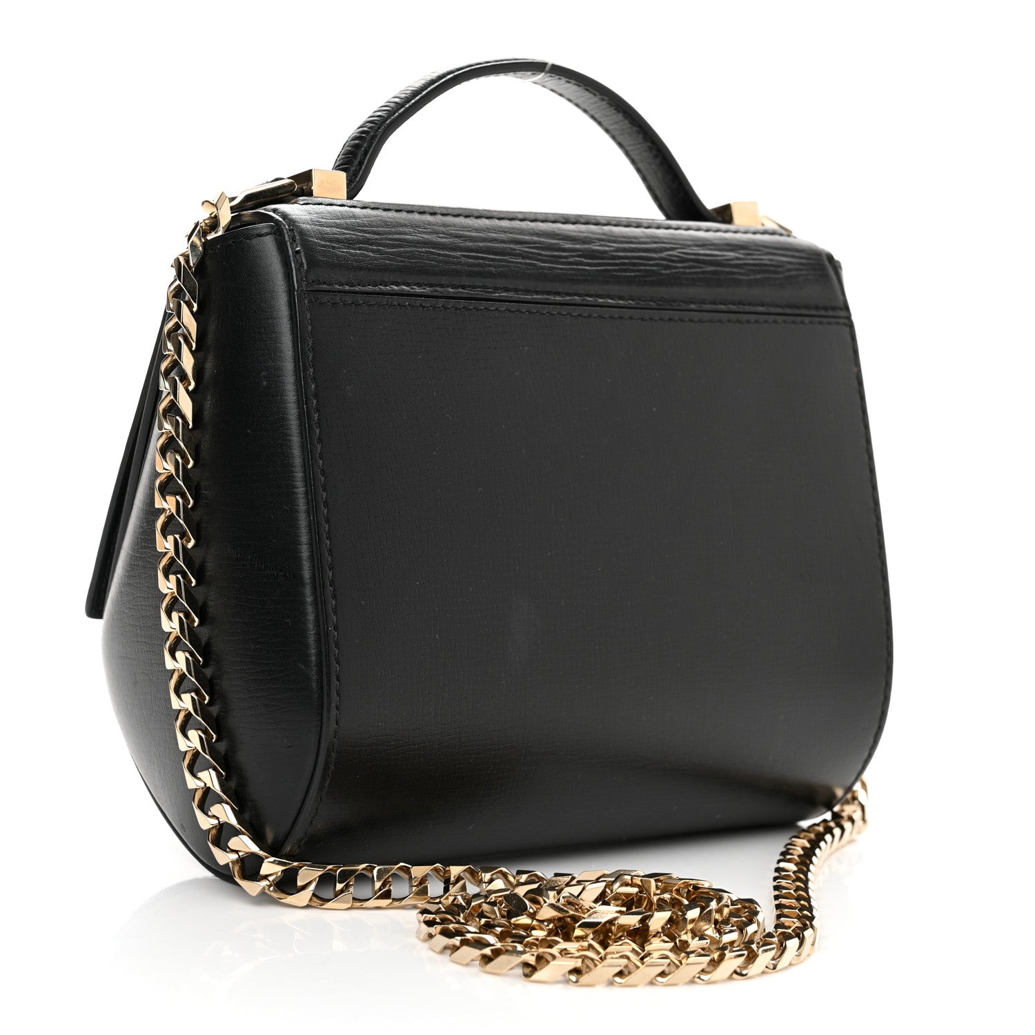 Givenchy Textured Calfskin Mini Pandora Box Chain Crossbody Bag Black 3 of 13
