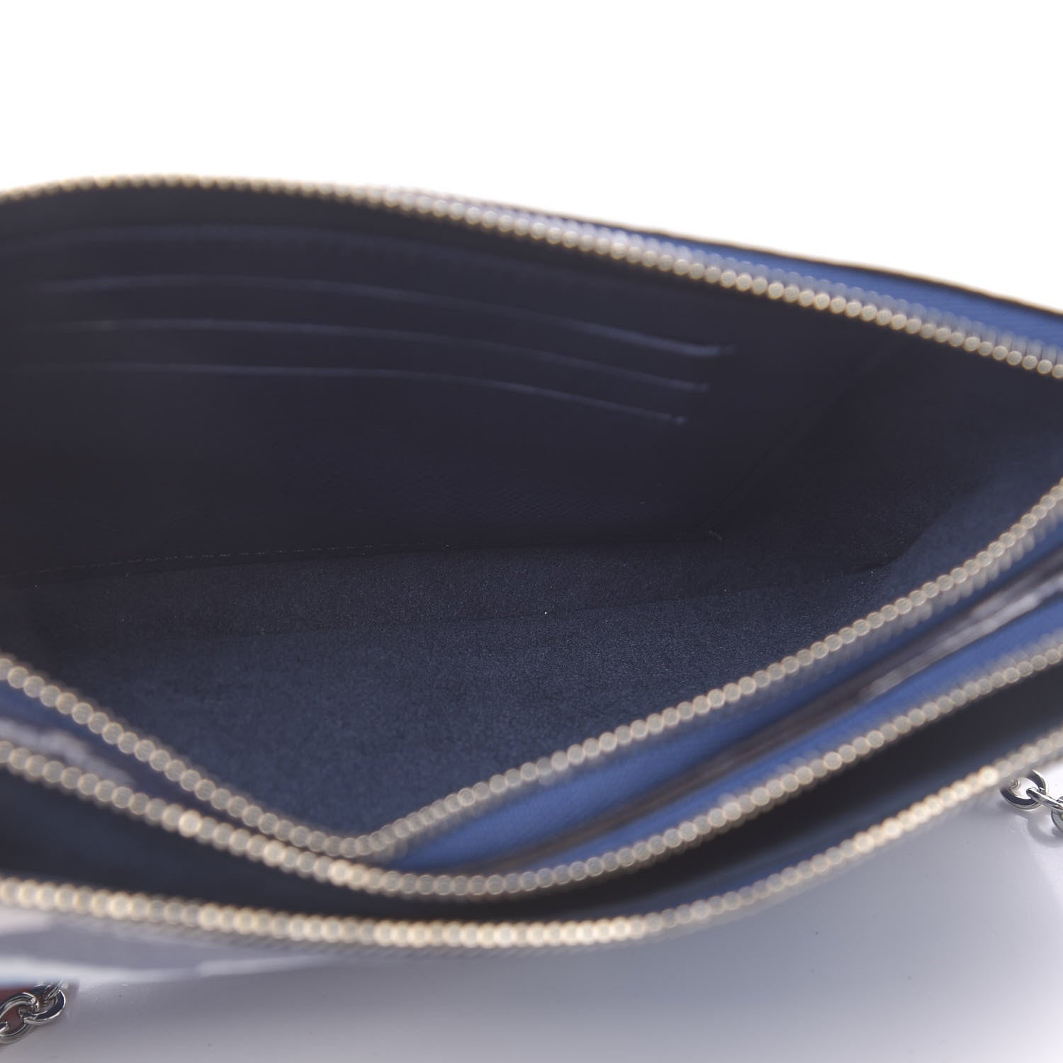 Louis Vuitton Monogram Giant Escale Double Zip Pochette Blue 6 of 11