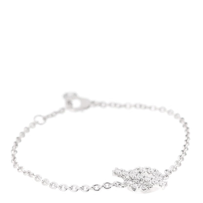 Hermes 18K White Gold Diamond Finesse Bracelet XS 1 of 5